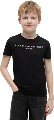Zdjęcie produktu dla Koszulka dziecięca uni Tommy Hilfiger, krótki rękaw, model Essential, okrągły dekolt, rozmiar S