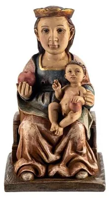 Maagd van Aranzazu Figur, handbemalt, 15 cm