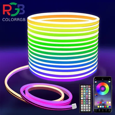 Produktbild von LED Neon Lichtschlauch RGB App Fernbedienung IP65 Outdoor 20m
