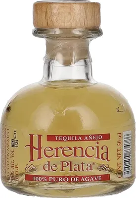 Produktbild von Herencia de Plata AÑEJO Tequila 100% Puro de Agave 38% Vol. 0,05l