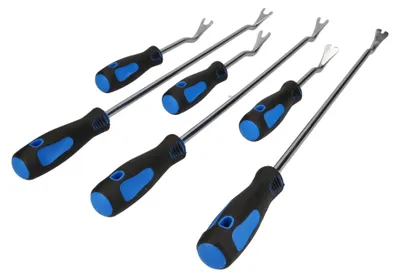 Immagine prodotto di KS TOOLS Werkzeuge-Maschinen GmbH Lösewerkzeug-Satz für Verkleidungsclips, 6-tlg (BT511045)