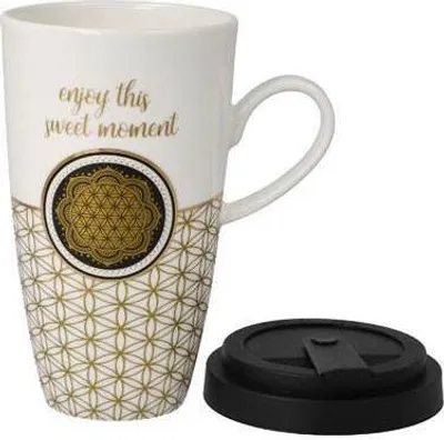 Produktbild von Goebel Lotus Mug To Go - Blume des Lebens Weiß 23500641
