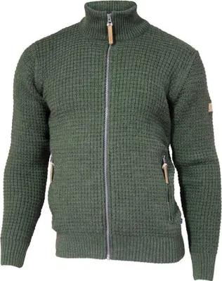 Produktbild von Ivanhoe Pullover Moritz Full Zip Loden Grün - 100% Wolle - Grün