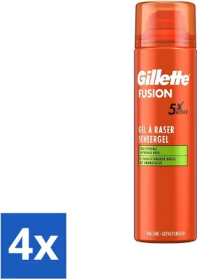 Obrázok produktu pre Gillette gél na holenie Fusion 5 Sensitive 200 ml - hodnotné balenie - 4 kusy