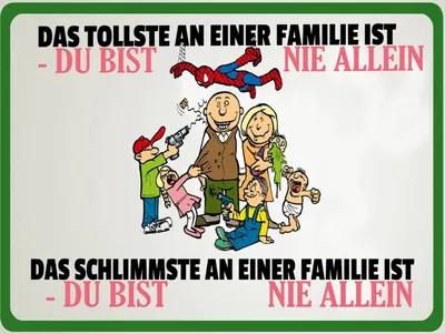 Produktbild von vianmo Holzschild 30x40 cm Familie du bist nie allein