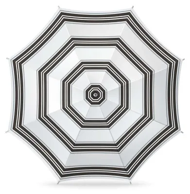 Produktbild von r Strandsonnenschirm mit Streifenmuster, 180 cm