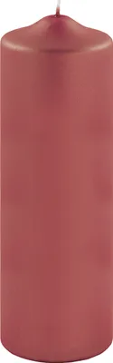 Produktbild von Fink CANDLE, metallic Stumpenkerze, Paraffin, rot, L. 8 cm, B. 8 cm, H. 25 cm, D. 8 cm Höhe: 25.00 cm Breite: 8.00 cm Tiefe: 8.00cm Durchmesser: 8.00 cm 123783