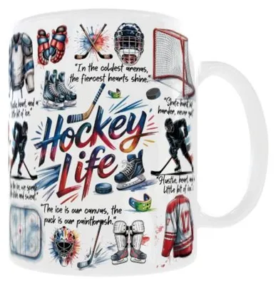 Produktbild von 300-ml-Becher „Hockey Life“ für Eishockeyfans