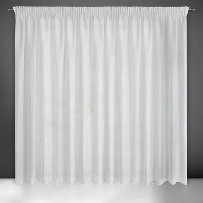 Transparenter Vorhang mit Regenstruktur, 400x250 cm, 1 Stück