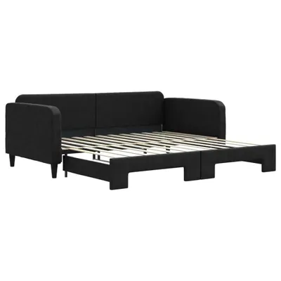 Obrázok produktu pre vidaXL Rozkladacia posteľ čierna 100x200 cm Látka