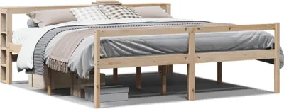 Obrázok produktu pre vidaXL Seniorská posteľ s čelom 200x200 cm z masívneho borovicového dreva