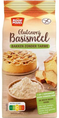 Obrázok produktu pre Koopmans Glutenvrij Základná múka 400 g - Bezlepková múka na koláče, sušienky a chlieb