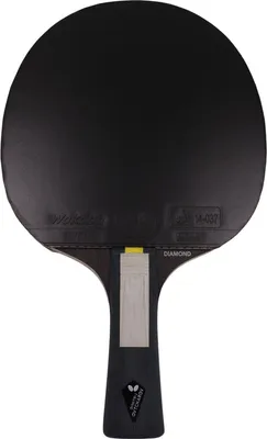 A table tennis racket is shown against a white background.