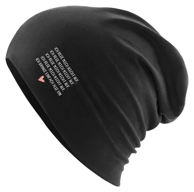Produktbild von Huuraa Beanie Rege mich nicht auf bringe alle um Black One Size Baumwolle und Elasthan Mütze Geschenkidee