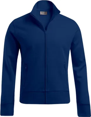 Produktbild von Stehkragen Zip Jacke Plus Size Herren, Marineblau, 5XL