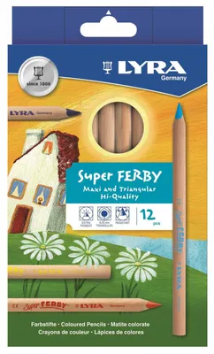 Zdjęcie produktu dla Lyra Super Ferby Nature Zestaw kredek Mix 12 szt.
