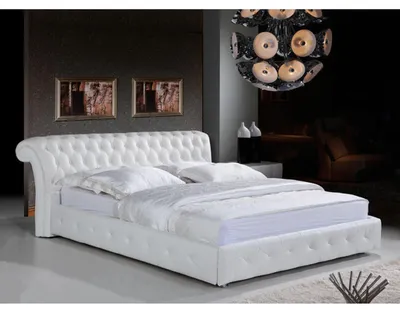 Zdjęcie produktu dla Designerskie łóżko Chesterfield do sypialni tapicerka skórzana 140/160/180/200 cm