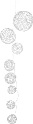 Obrázek produktu pro com-four® LED pohádková světla s 8 koulemi - Pohádková světla s LED světlem - Dekorativní osvětlení na Vánoce, narozeniny, svatbu nebo večírek