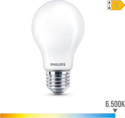 Image de Ampoule Led Standard E27 8,5w 1055lm 6500k Lumière Froide ø6x10,4cm. Philips