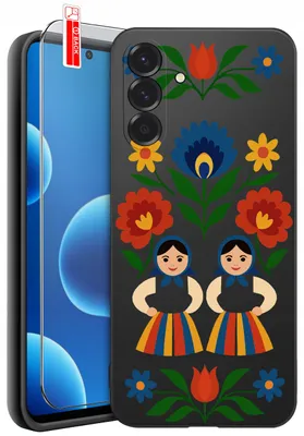 Zdjęcie produktu dla Etui Do Samsung A37 5G Wzory | Silikonowe Matt Case + Szkło 9H