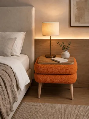Produktbild von Skye Decor, Hochwertiger Nachttisch (Elterncode) - Orange, 40x45x50 cm, skandinavisch