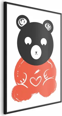 Produktbild von Posterpapier Poster - Thoughtful Bear 21x30 cm Für Kinder e-A-0115-ao-a