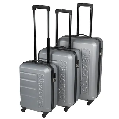 Produktbild von Slazenger Slazenger Kofferset 3-teilig - inkl. Handgepäckkoffer - 88L/55L/33L - Zahlenschloss - Grau