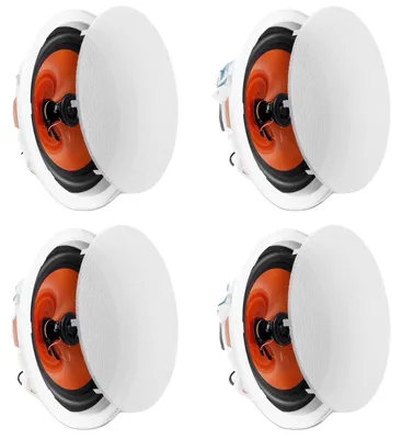 Zdjęcie produktu dla Zestaw 4 głośników sufitowych VEVOR ok. 20 cm, 100 W, sufitowy i ścienny system głośników o impedancji 8 Ω i czułości 89 dB, do domu, kuchni, salonu, sypialni lub zadaszonych werand