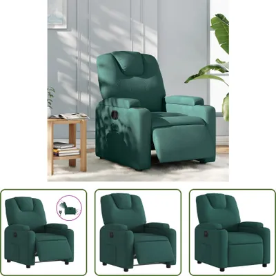 Obrázok produktu pre Obývací obchod Recliner Electric Tmavo zelená látka
