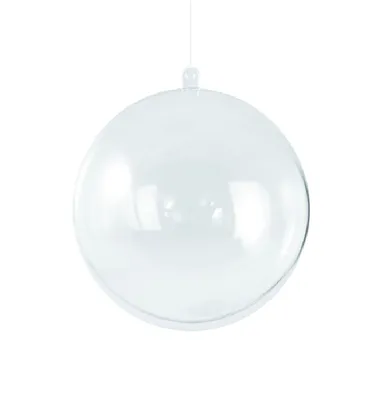 Image de Rayher 3901637 Rayher figurine en plastique transparent Boule 2 pcs. 6 cm Ø 6,0 cm