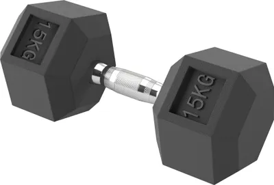 Produktbild von HOMCOM Hexagon Kurzhanteln Gusseisen Hanteln Griff gerändelt  1 x 15 KG