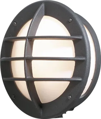 Produktbild von Konstsmide Oden Wandleuchte schwarz lackiertes Aluminium, opales Acrylglas, Hand EU 516-752
