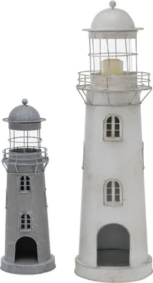 Produktbild von Lantaarn vuurtoren set 2-delig H54-75cm