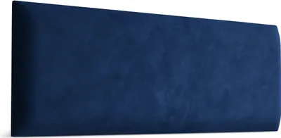 A single, dark blue upholstered panel is displayed against a white background.