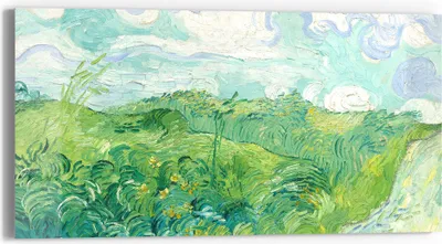 Produktbild von DEQOART Glasbild Echtglas 60x30 cm 'Wiesenmelodie' Wandbild Bild modern Deko