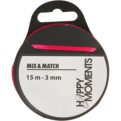 Produktbild von Satinband, Pink, B 3 mm, 15m