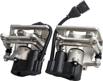 Image de 2 šŠtrier de frein avec servomoteur Support de frein arriššre pour Audi A8 4E0615403A 4E0615404A