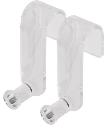 Produktbild von SIGEL MU162 Flipchart-Haken, Halter für Flipchartblocks auf Whiteboards, transparent, Acryl, 2 Stück