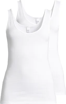 Produktbild von Speidel 2er Pack Nelly Unterhemd / Top Sportives Design mit Rundhalsausschnitt, Baumwolle in weicher Feinripp-Qualität, Bequem durch breite Träger