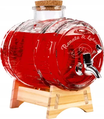 Zdjęcie produktu dla Beczka 2L z kranikiem GRAWER prezent na urodziny wesele BIMBER WÓDKĘ WHISKY