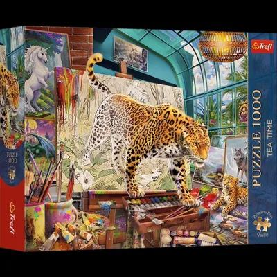 Produktbild von Puzzle Trefl 1000 Teile Premium Plus Qualität Leoparden