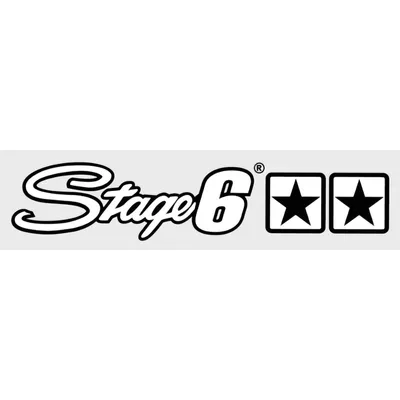 Obrázek produktu pro Samolepicí štítek Moto STAGE6 White 15 x 3 cm