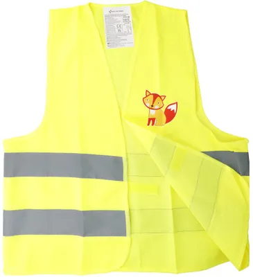 Produktbild von FIRST AID ONLY Kinder-Pannenweste/Warnweste "Fuchs" gelb