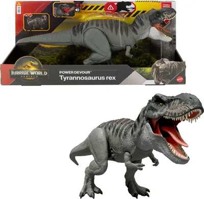 Immagine prodotto di Giocattolo dinosauro Tyrannosaurus Rex, mascelle luminose, effetti sonori
