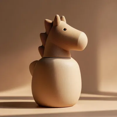 3D-gedruckte Tierurne mit Pferdemotiv – Decords, Produktansicht 1