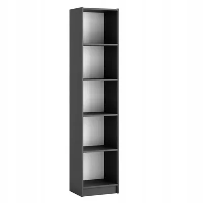 Image de Bibliothèque étroite anthracite | Étagère haute et classeur 40 x 182,6 x 32 cm | Étagère sur pied peu encombrante pour le bureau et le salon