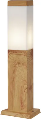 Produktbild von Moderne Außenstehleuchte Stahl mit Holzprint 45cm IP44 Malois
