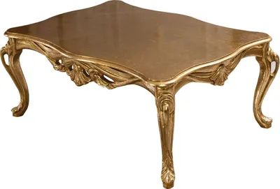 Produktbild von Casa Padrino Luxus Barock Couchtisch Gold 115 cm - Barockstil Wohnzimmer Möbel