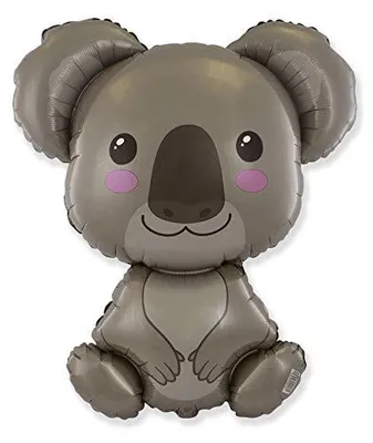 Immagine prodotto di Ballonim Palloncino Koala Baby - Palloncino gigante XXL (circa 80 cm) - Decorazione per compleanni - Palloncino in foil "Happy Birthday"