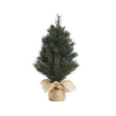Productafbeelding van Mini kerstboom tafelboom Malmo miniboom h75 cm groen/wit Everlands